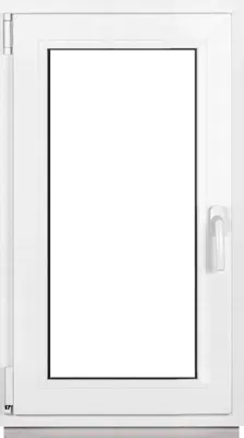 Produktbild von Framex Kellerfenster Fenster Kunststofffenster Weiß Breite x Höhe 50 x 90 cm (500 x 900 mm) 2fach (32 mm) Dreh Kipp DIN Links - Premium