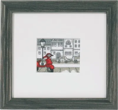 Obrázek produktu pro Permin Souprava pro vyšívání křížem "Motorroller", počítaný vzor, 15x14cm, 14-1325