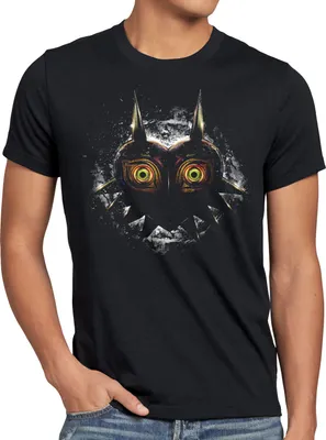 Produktbild von BaumwolleCloud Majoras Mask Herren T-Shirt n64 link lite