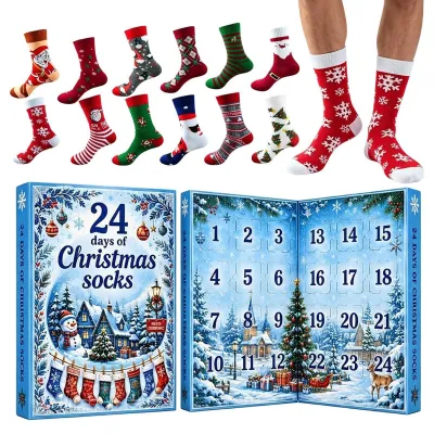 Image de Calendrier de l'Avent avec des chaussettes - Comptez les 12 jours avant Noël