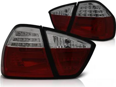 Produktbild von LED Lightbar Rückleuchten passend für BMW E90 Limo Bj. 05-08 Rot/Smoke