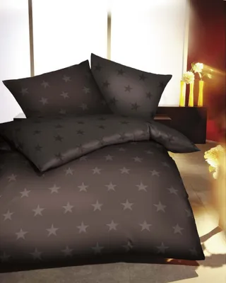 Zdjęcie produktu dla Kaeppel Biber pościel Stars 135x200 cm + 80x80 cm brązowy