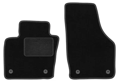 Immagine prodotto di Tappetini anteriori in moquette per Audi Q3 I 8U 2011-2018 (SUV) – 2 pezzi, neri, su misura – Wielganizator LUX
