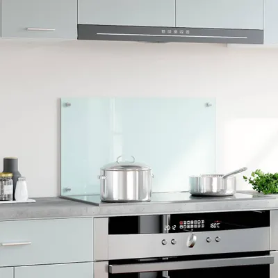 Produktbild von vidaXL Küchenrückwand Milchweiß 70x40 cm Hartglas