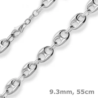 9-3mm-Schiffsankerkette-aus-925-Silber-55cm