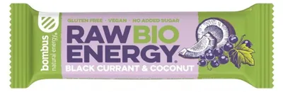 Baton RAW ENERGY BIO czarna porzeczka-kokos BEZGL. BIO 50 g