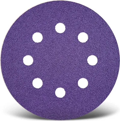 Produktbild von MENZER Titanium HD Klett-Schleifscheiben, 115 mm, 8-Loch, f. Exzenterschleifer, Keramik-Mix (50 Stk.) K60