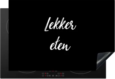 Produktbild von KitchenYeah© Herdabdeckplatte Zitate - Essen - Sprichwörter - Gutes Essen , 76x51cm, Küche Deko, Glaskeramikkochfeld Herdabdeckung, Abdeckplatte fùr Kochfeld