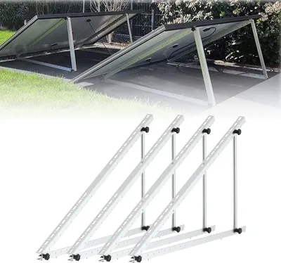Produktbild von PV Aufständerung 114cm Solar Halterung Befestigung Solarmodul Photovoltaik Balkonkraftwerk Solar Ständer 4stk