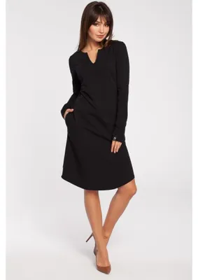 Productafbeelding van BeWear dames mini-jurk Ingegerd, model B017, zwart, maat M