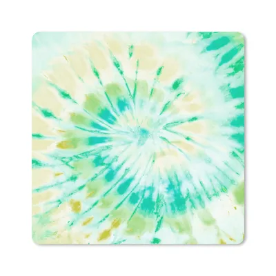Produktbild von MuchoWow® Mauspad Mousepad Krawattenfärbung - Spirale - Gelb 30x30 cm - Mousepads - Maus Mat - Pad - Mausunterlage - Gaming