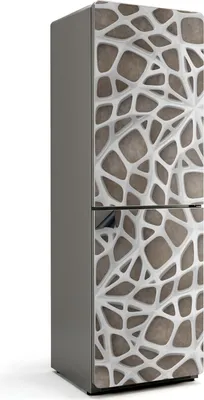 Produktbild von Abstraktes Netzwerkmuster – Magnetische Kühlschrank Abdeckung – Dekorfolie magnetisch Küche – Kühlschrank Magnet Deko – selbstklebende Magnettafel – Magnetfolie für Kühlschranktür – 60x190 cm