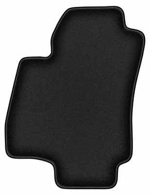 Productafbeelding van Velours bestuurdersmat voor Opel Astra G 1998-2009 (sedan/stationwagen/hatchback) – zwart, op maat – Wielganizator DURBAN