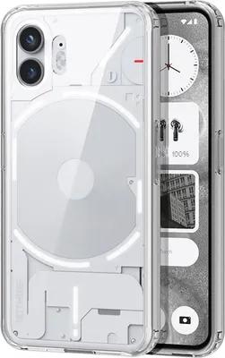 Image de Étui transparent pour Nothing Phone 2, étui rigide hybride transparent, protection anti-chocs