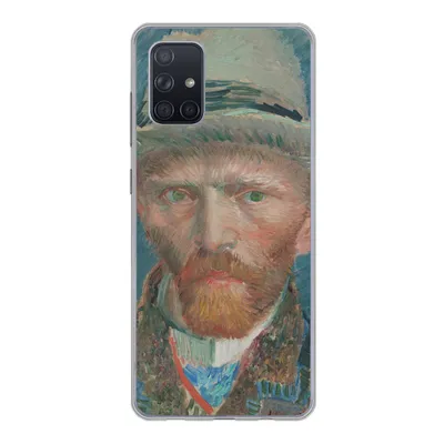 Produktbild von MuchoWow® Handyhülle Schutzhülle Hülle für Samsung Galaxy A51 Selbstporträt 1887 - Gemälde von Vincent van Gogh Silikon Softcase Handy Hülle - Schutzabdeckung