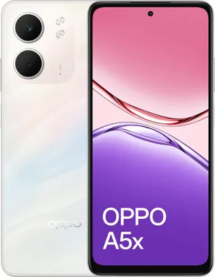 Produktbild von OPPO A5x , 16,9 cm (6.67"), 4 GB, 128 GB, 32 MP, Android 15, Weiß