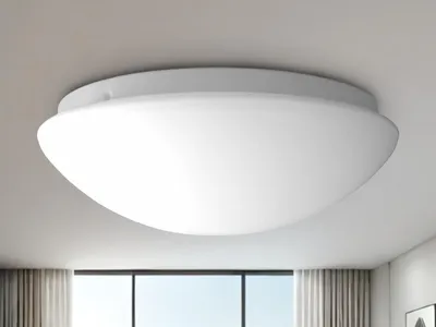 Immagine prodotto di Plafoniera Ciotola da soffitto rotonda in vetro opalino opaco Ø 35cm Lampada da cucina Solo vetro