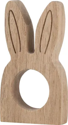 Image de Lapin de Pâques en bois (set de 2)
