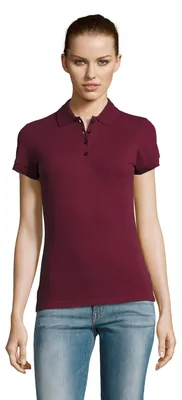 Image de SOLS - Polo « Passion » pour femmes LT2757 (L) (bordeaux)