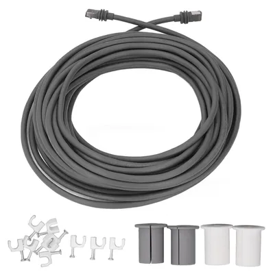 Obrázek produktu pro Obdélníkový satelitní kabel, délka 30 stop, vodotěsná náhrada s ochranným pouzdrem a upevňovacím klipem pro model V3 Gen 3