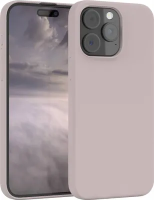 Produktbild von EAZY CASE Silikonhülle für Apple iPhone 15 Pro Max, Silikon Backcover Schutz in Rosa