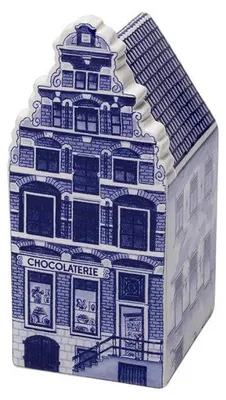 Imagen del producto de Heinen Delfts Blauw – Casa – Chocolatería – Azul – Cerámica – 14 cm
