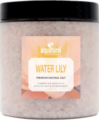 Productafbeelding van Aquatural Vijverlelies Badzout - 350 g - Badkristallen
