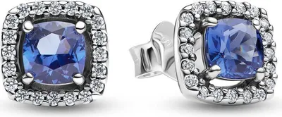 Produktbild von Damen Halo-Ohrstecker aus Sterlingsilber von PANDORA Timeless