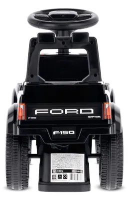 Obrázek produktu pro Běhoun s tyčí pro děti od 1 roku, LED osvětlení, úložný prostor, Ford Raptor, černý, Sun Baby