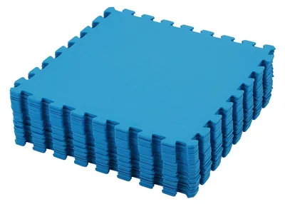 Immagine prodotto di Tappetino protettivo per piscina in plastica - 50 x 50 x 0,4 cm - 8 pezzi - 2 m² - Blu