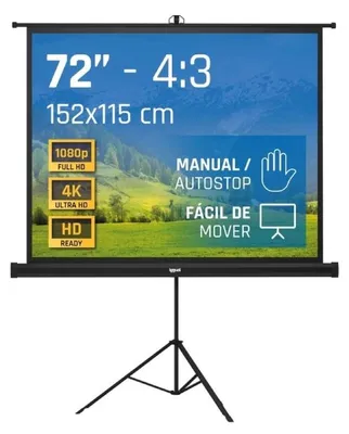 Immagine prodotto di Igual PSITS152, Manuale, 182,9 cm (72"), 152 cm, 115 cm, 4:3, Bianco opaco
