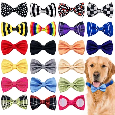 20 Hundehalsband-Schleifen, Polyester, 12,6x7,6 cm, für mittlere/große Hunde