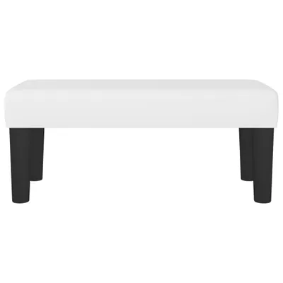Produktbild von The Living Store Sitzbank Weiß 70x30x30 cm Kunstleder