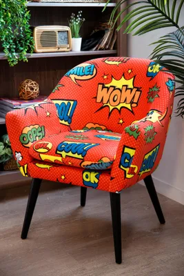 Image de Fauteuil Excelsa Pop en polyester et contreplaqué 70.5x65x83 cm multicolore