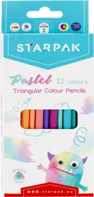 Zdjęcie produktu dla Nd39_472397 Kredki Olo 12Kol/180 Troj Pastel Stk