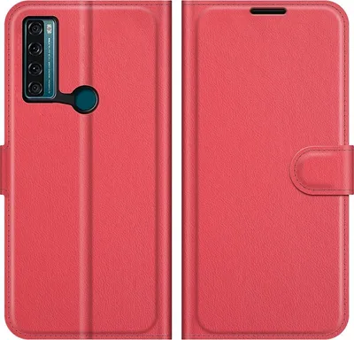 Produktbild von Mobigear Classic  TCL 20 SE Hülle Klapphülle Geldbörse - Rot