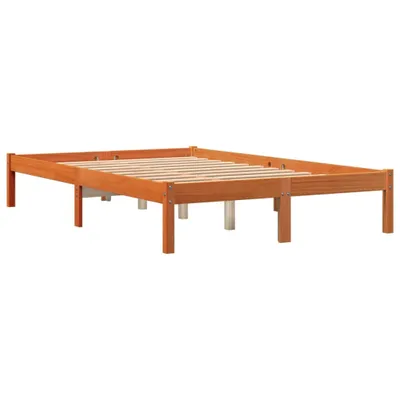 Produktbild von Massivholzbett ohne Matratze Wachsbraun 140x190 cm Kiefernholz