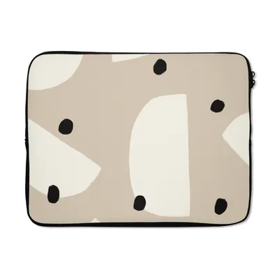Produktbild von MuchoWow® Laptop Hülle 17 Zoll Laptoptasche Pastell - Abstrakt - Design - Zipper - Schutzabdeckung