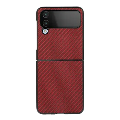 Immagine prodotto di Custodia König Design compatibile con Samsung Galaxy Z Flip4 5G - Custodia morbida in plastica per cellulare - Colore rosso