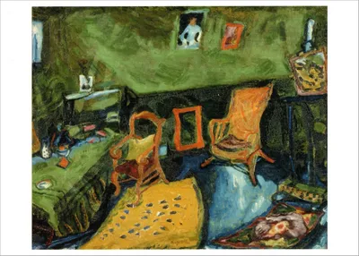 Produktbild von Kunstkarte Marc Chagall "Das Atelier"
