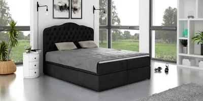 Obrázok produktu pre Dizajnová posteľ Chesterfield, hotelová kvalita, dvojlôžková izba, luxus, rozmer 180x200
