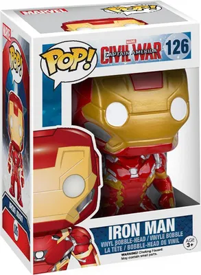 Produktbild von Civil War Captain America - Iron Man 126 - Funko Pop! - Vinyl Figur