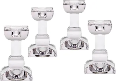 Produktbild von Kerzenhalter "Leo" 4er-Set (10,5cm) aus Bleikristall