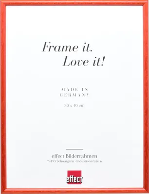Produktbild von Effect Massiv-Holzrahmen Profil 20 rot 18x27 cm Normalglas