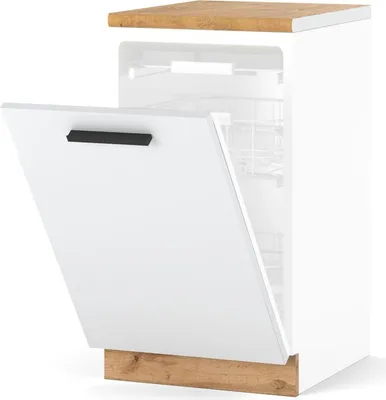 Zdjęcie produktu dla Szafka Kuchenna Front Do Zabudowy Zmywarki 45Cm Blande Wotan Biały Mat