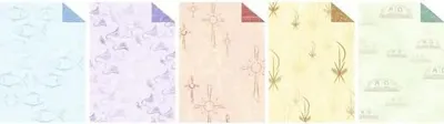 Produktbild von Fotokarton Christliche Symbole 300g/qm 49,5x68cm VE=10 Bogen 5 Motive sortiert