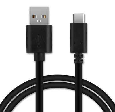 Image de 2x CELLONIC Câble USB USB C Type C 2.0 3A transfert données pour appareil cable charge et data 1,0m PVC noir, cordon caméra