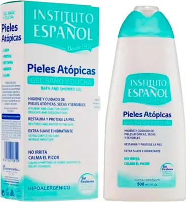 Produktbild von Instituto Español Bath and Shower Gel Atopic Skin, Duschgel, 500 ml, Erwachsene, Unisex, Körper, trockene Haut, Empflindliche Haut
