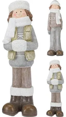 Productafbeelding van Skiende kinderen 10x7x26cm 2as Nampook