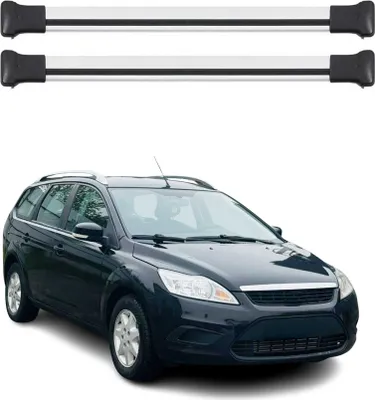 Produktbild von Dachträger Grundtäger für Ford Focus Turnier 2004-2011 75kg Alu Silber 2tlg